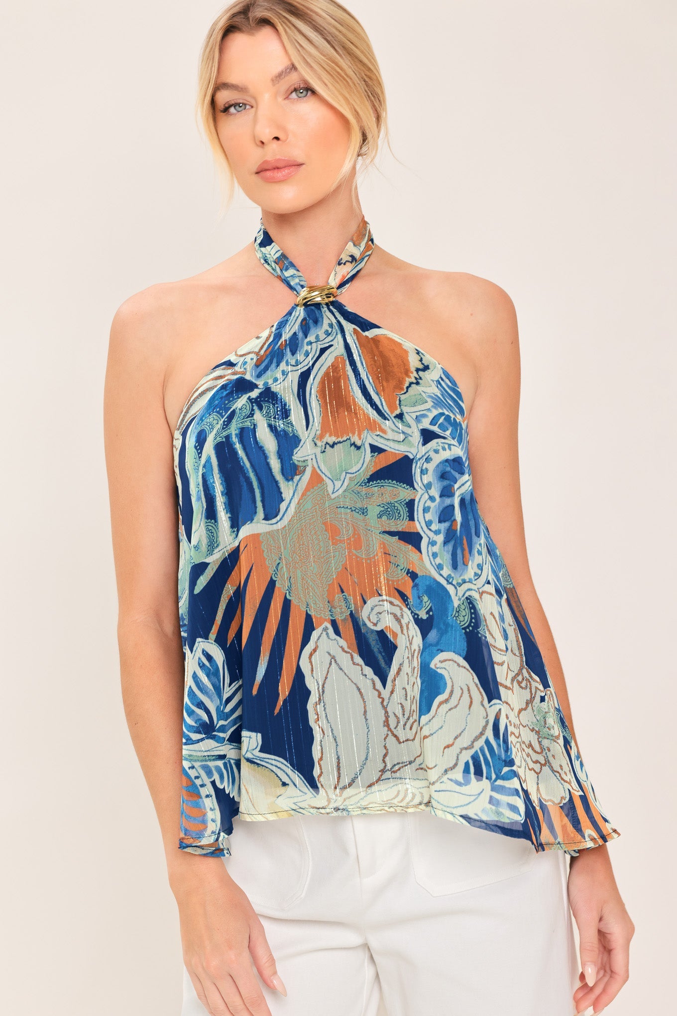 BLUE  TOP classic perfect to keep the fashion fresh this summer