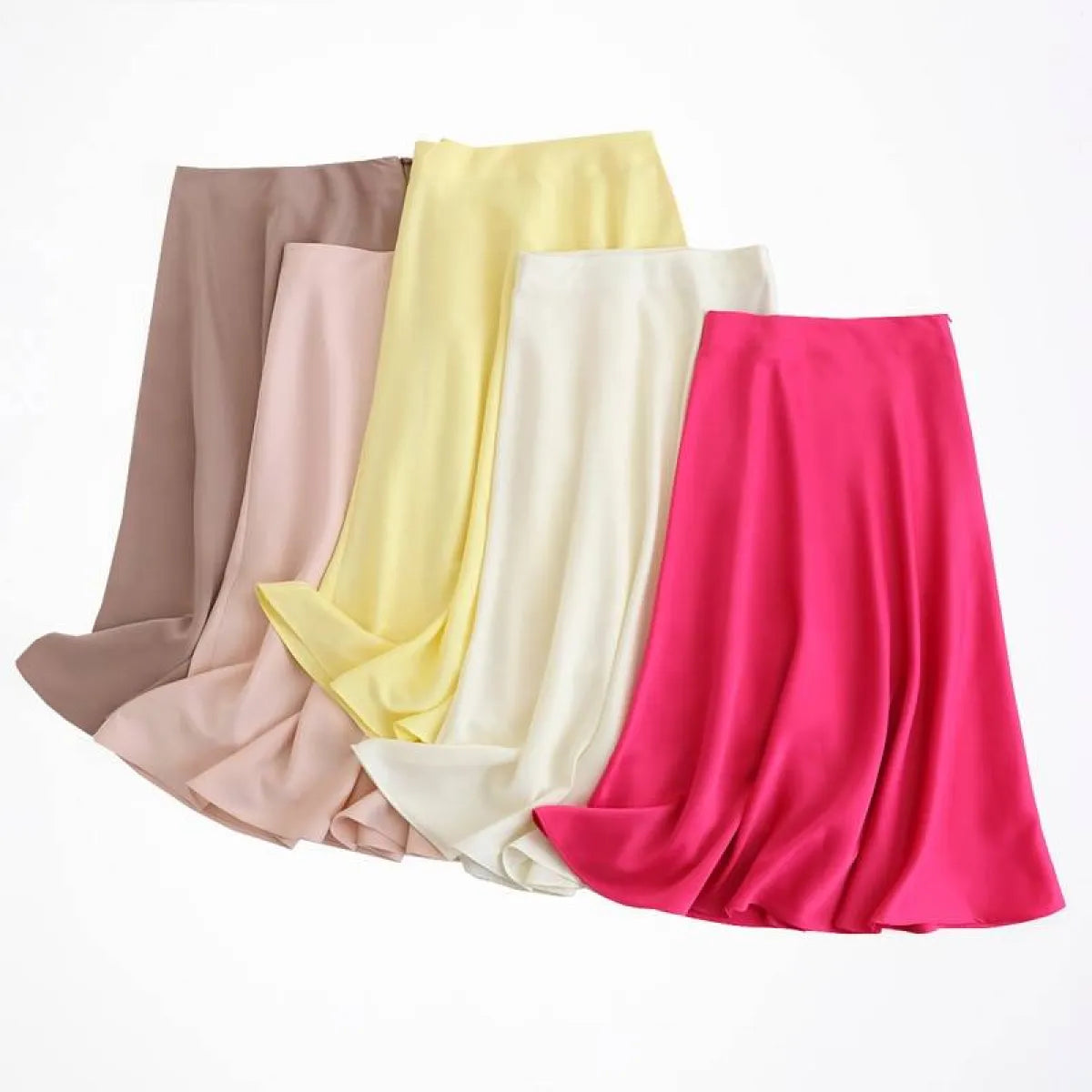 Satin Skirt perfect for elegant dinner at the coast